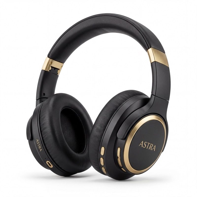 Professional headphones product photo on white background — Amazon-compliant main image example