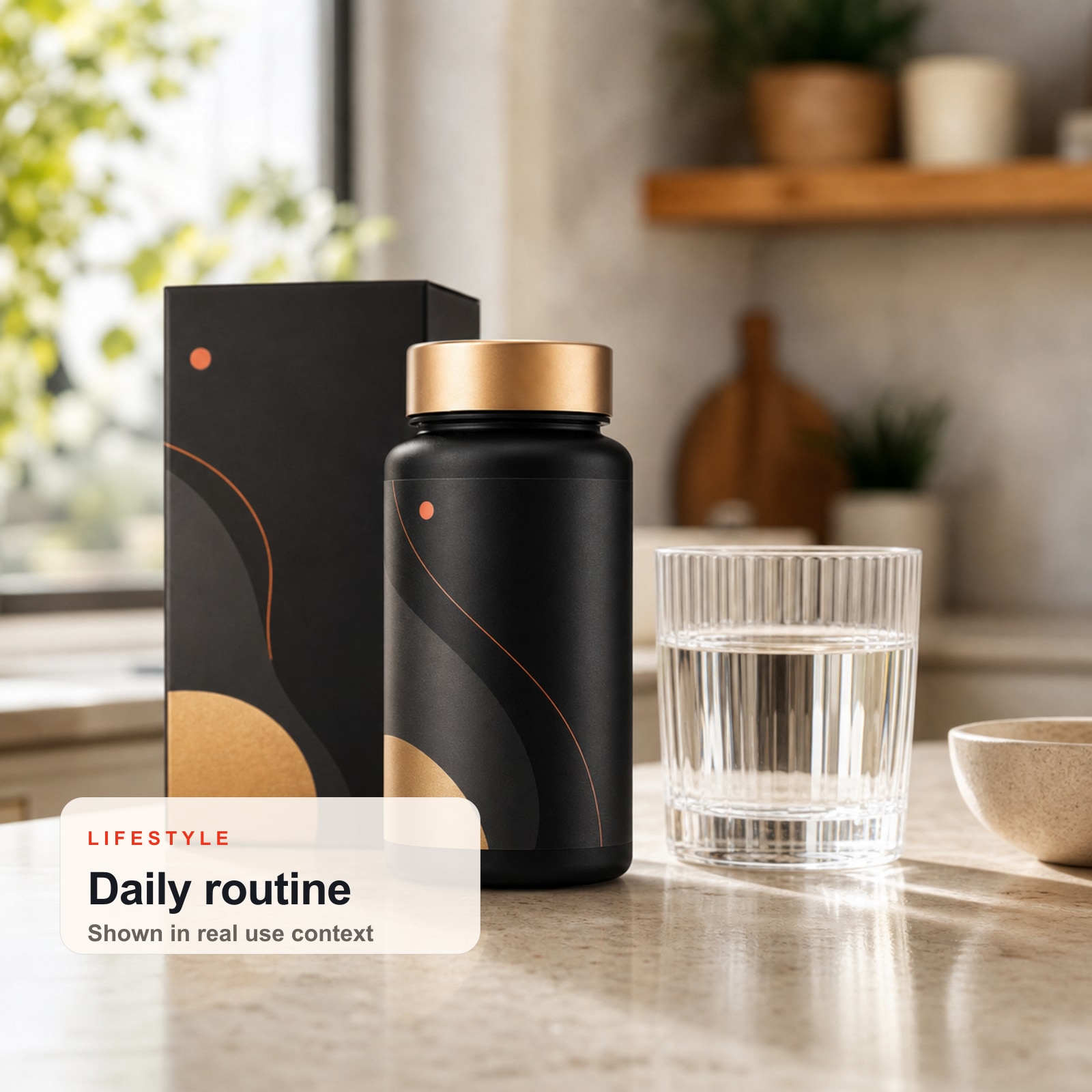 Lifestyle ecommerce product image created for an online shop