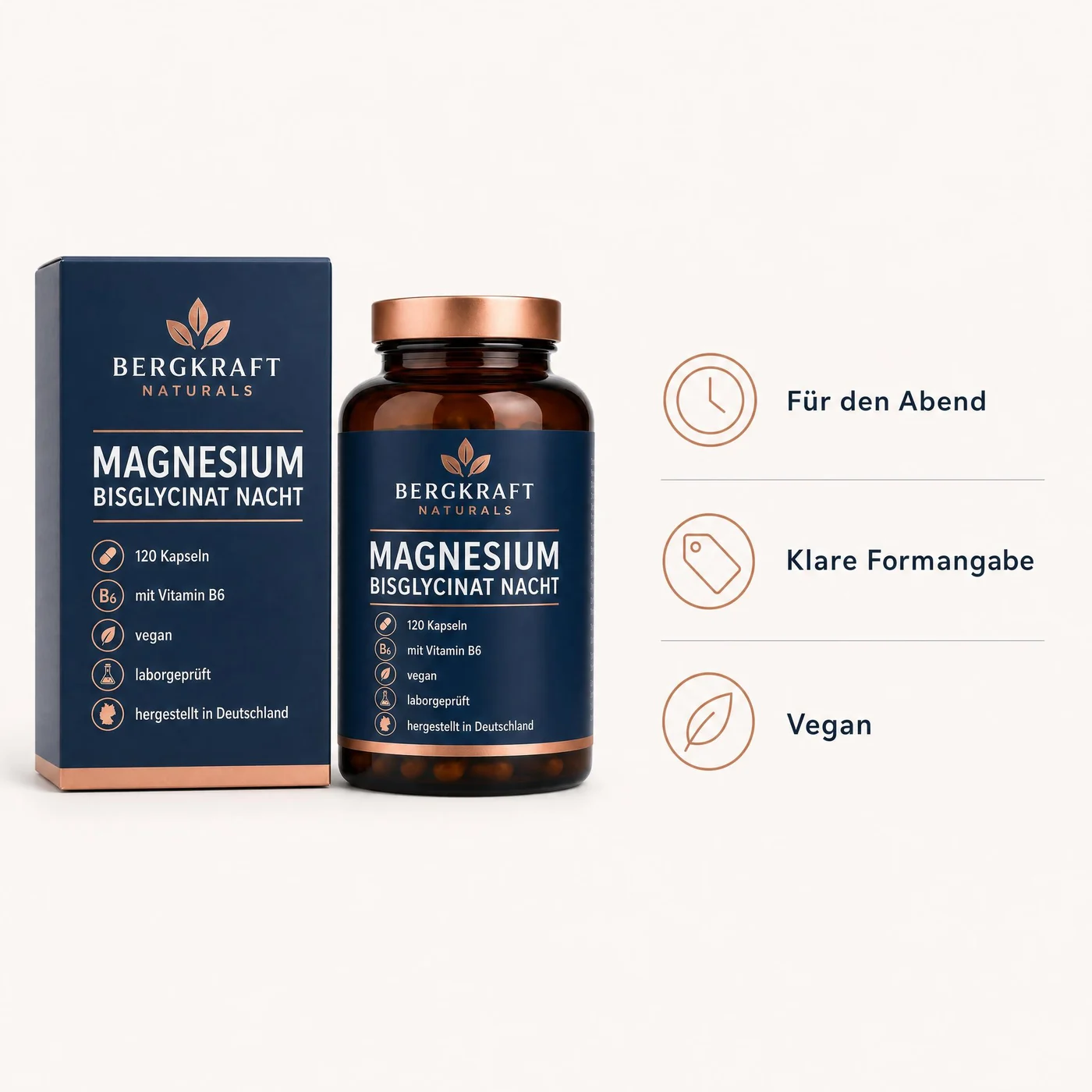 Bergkraft Magnesium Bisglycinat Nacht benefits image generated in ProdVue