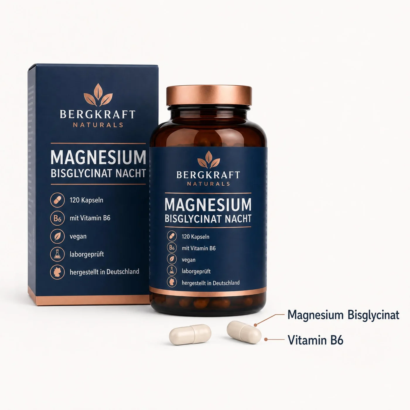 Bergkraft Magnesium Bisglycinat Nacht ingredient image generated in ProdVue