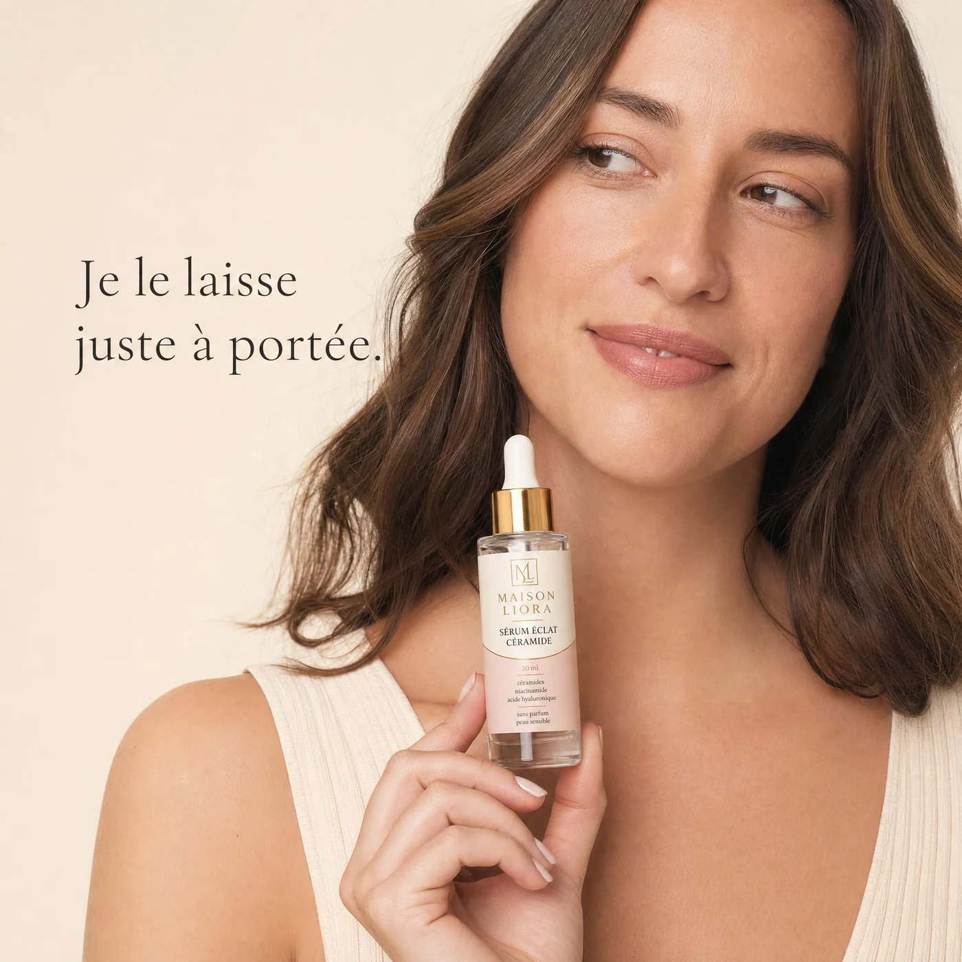 Maison Liora Serum Eclat Ceramide UGC style image generated in ProdVue