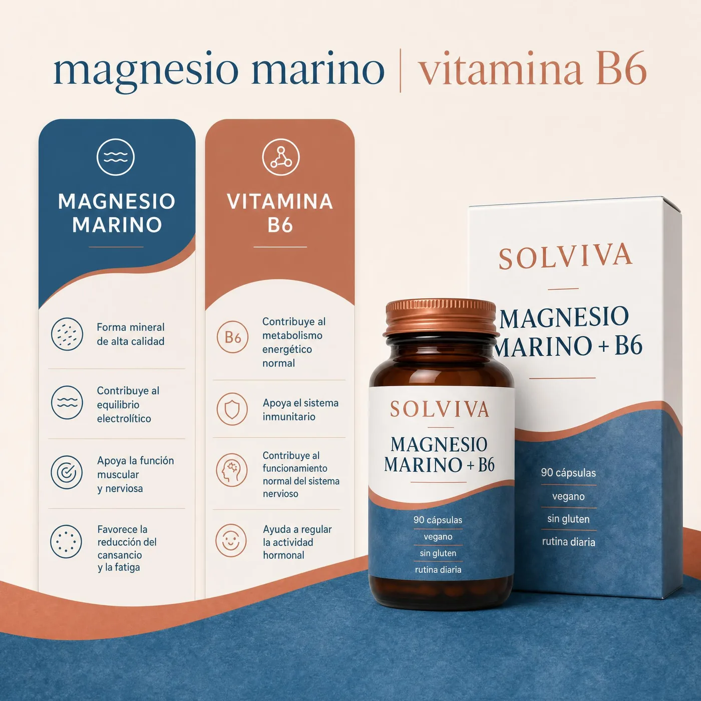 Solviva Magnesio Marino + B6 ingredient image generated in ProdVue